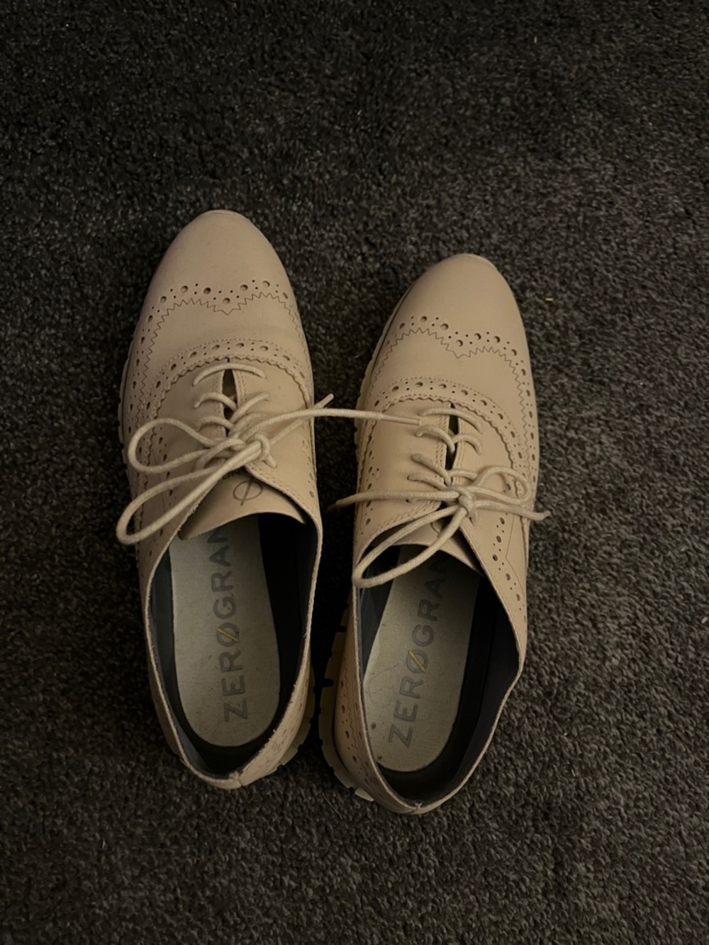 Cole Haan Men's Tan Wingtip Oxfords